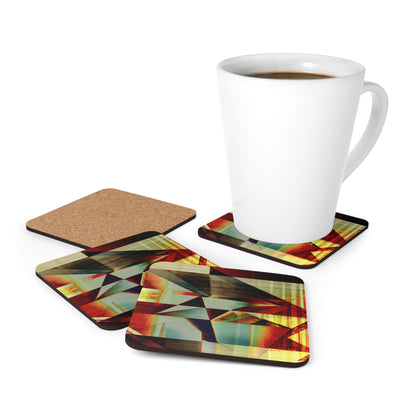 Eugene Bronson - Tension Force, Abstractly - Corkwood Coaster Set of 4