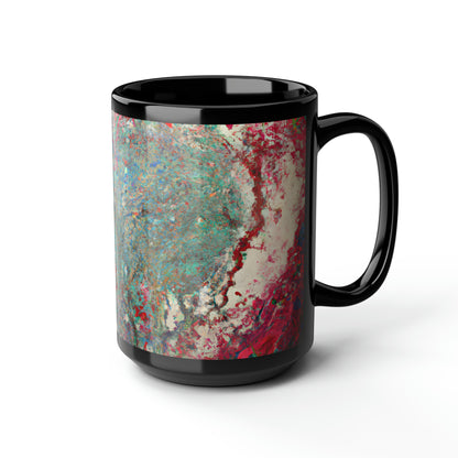 Vanadium Synthetite - Chemistry, Abstractly - Black Ceramic Mug 15oz