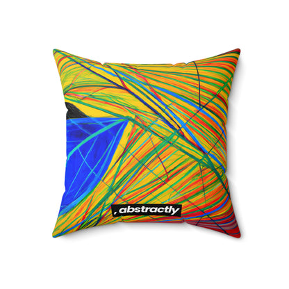 Gerald Michelson - Electric Force, Abstractly - Faux Suede Throw Pillow