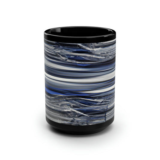 Victoria Eisenhardt - Spring Force, Abstractly - Black Ceramic Mug 15oz