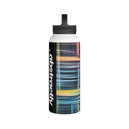 Mary Fermi - Air Resistance Force, Abstractly - Stainless Steel Water Bottle