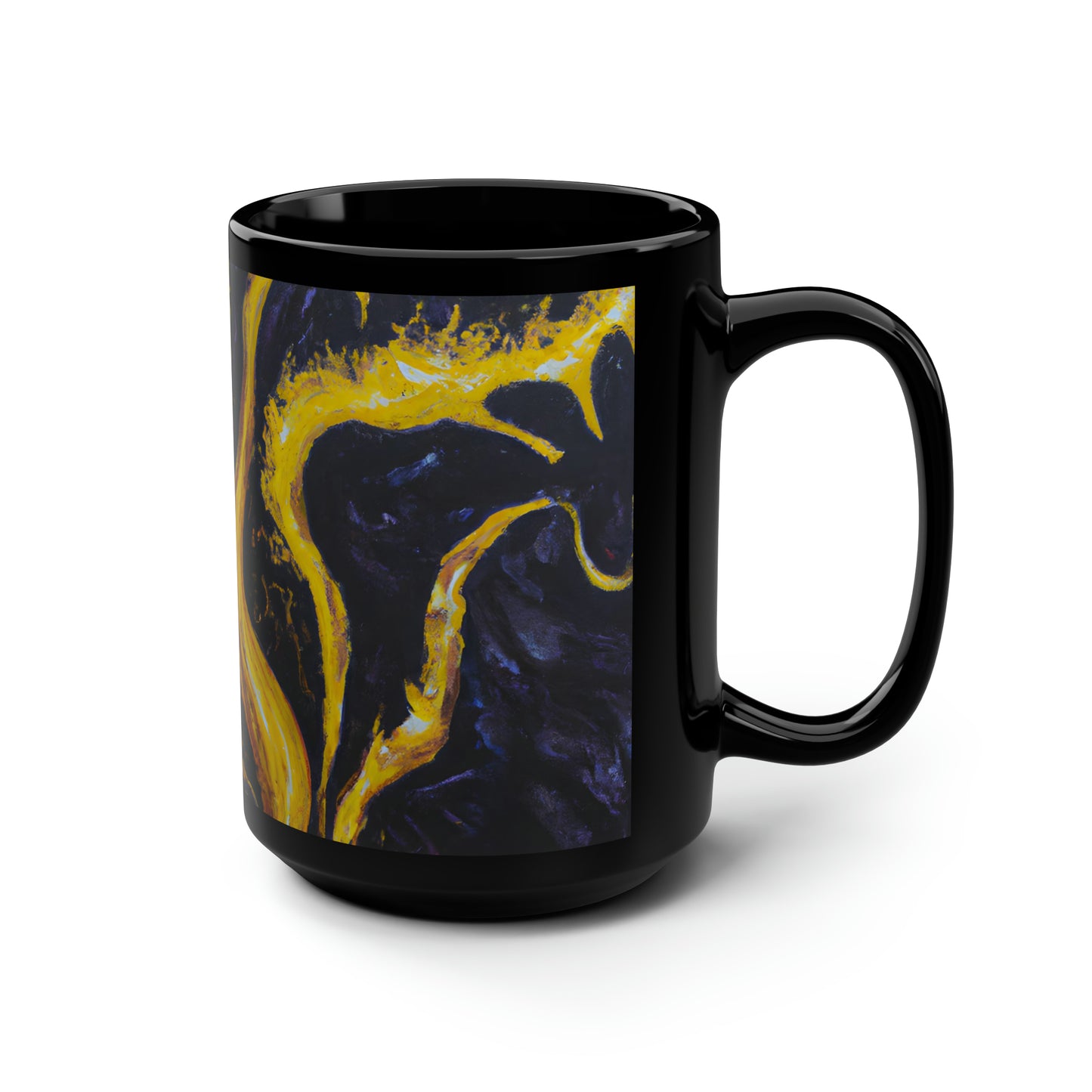 Vanadium Starlite - Chemistry, Abstractly - Black Ceramic Mug 15oz