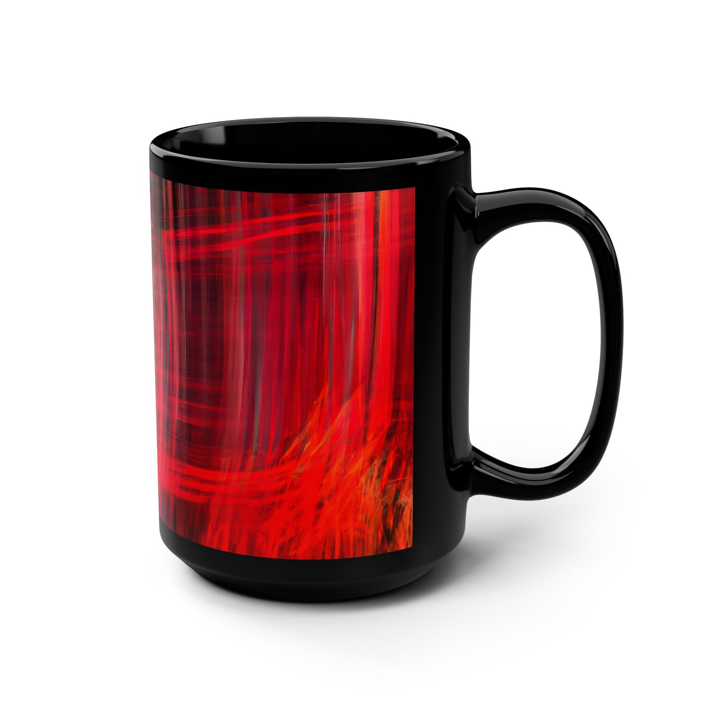 Veronica Chamberlain - Weak Force, Abstractly - Black Ceramic Mug 15oz