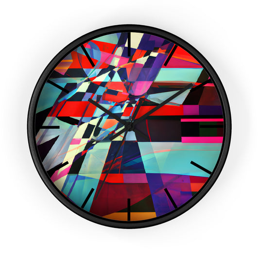 Fiona Breslin - Electric Force, Abstractly - Wall Clock