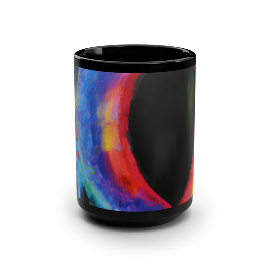 Luminoxydium Crystal - Chemistry, Abstractly - Black Ceramic Mug 15oz