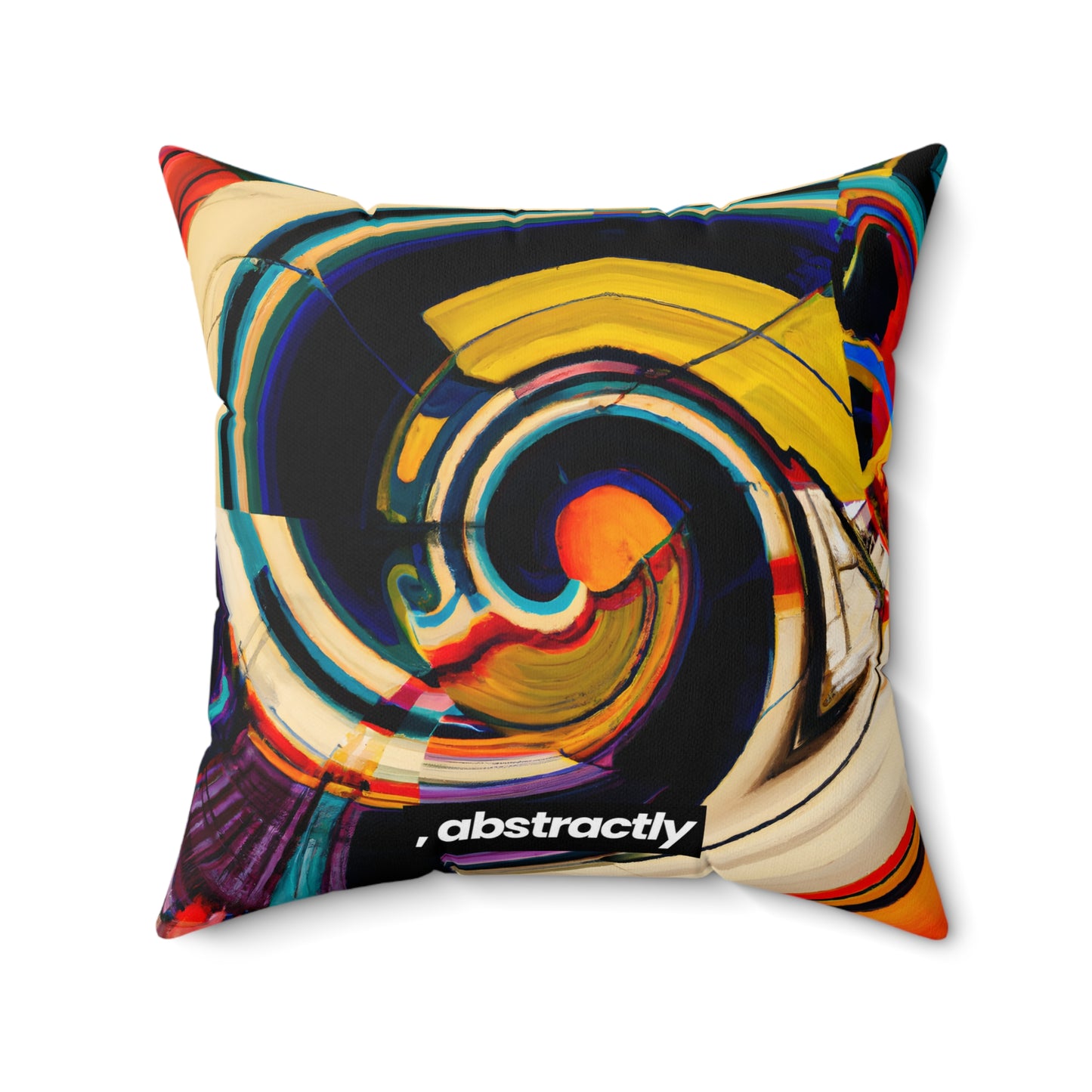 Fiona Sterling - Normal Force, Abstractly - Faux Suede Throw Pillow