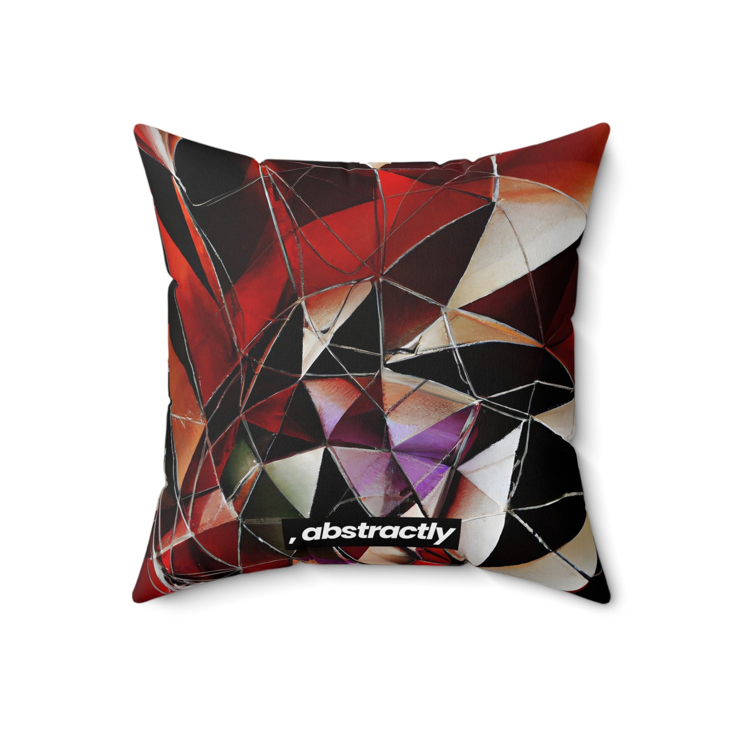 Oscar Klein - Tension Force, Abstractly - Faux Suede Throw Pillow