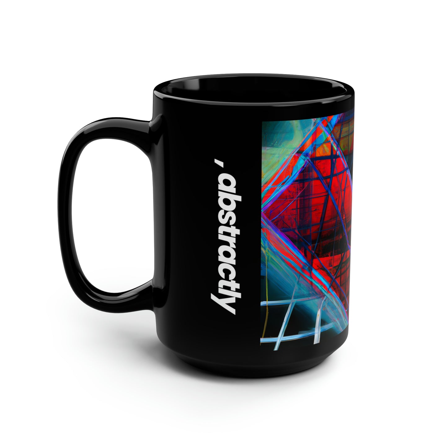 Isabella Rutherford - Gravity Force, Abstractly - Black Ceramic Mug 15oz