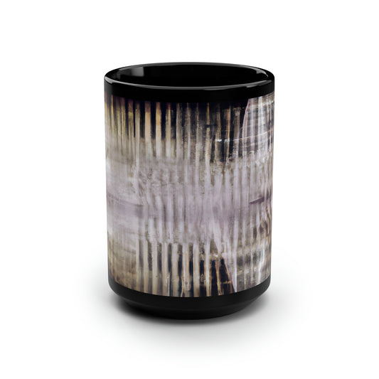 Arthur Hartmann - Friction Force, Abstractly - Black Ceramic Mug 15oz