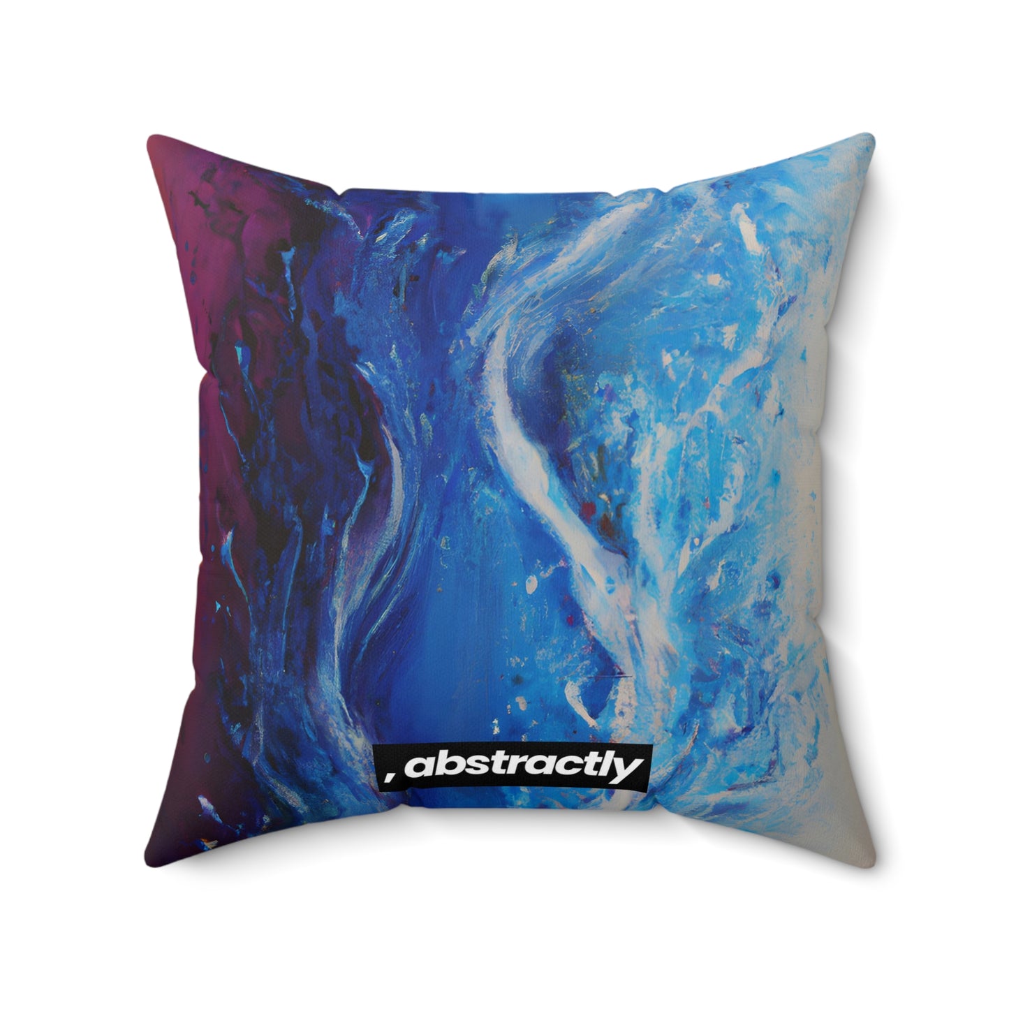 Cerulean Acidum - Chemistry, Abstractly - Faux Suede Throw Pillow