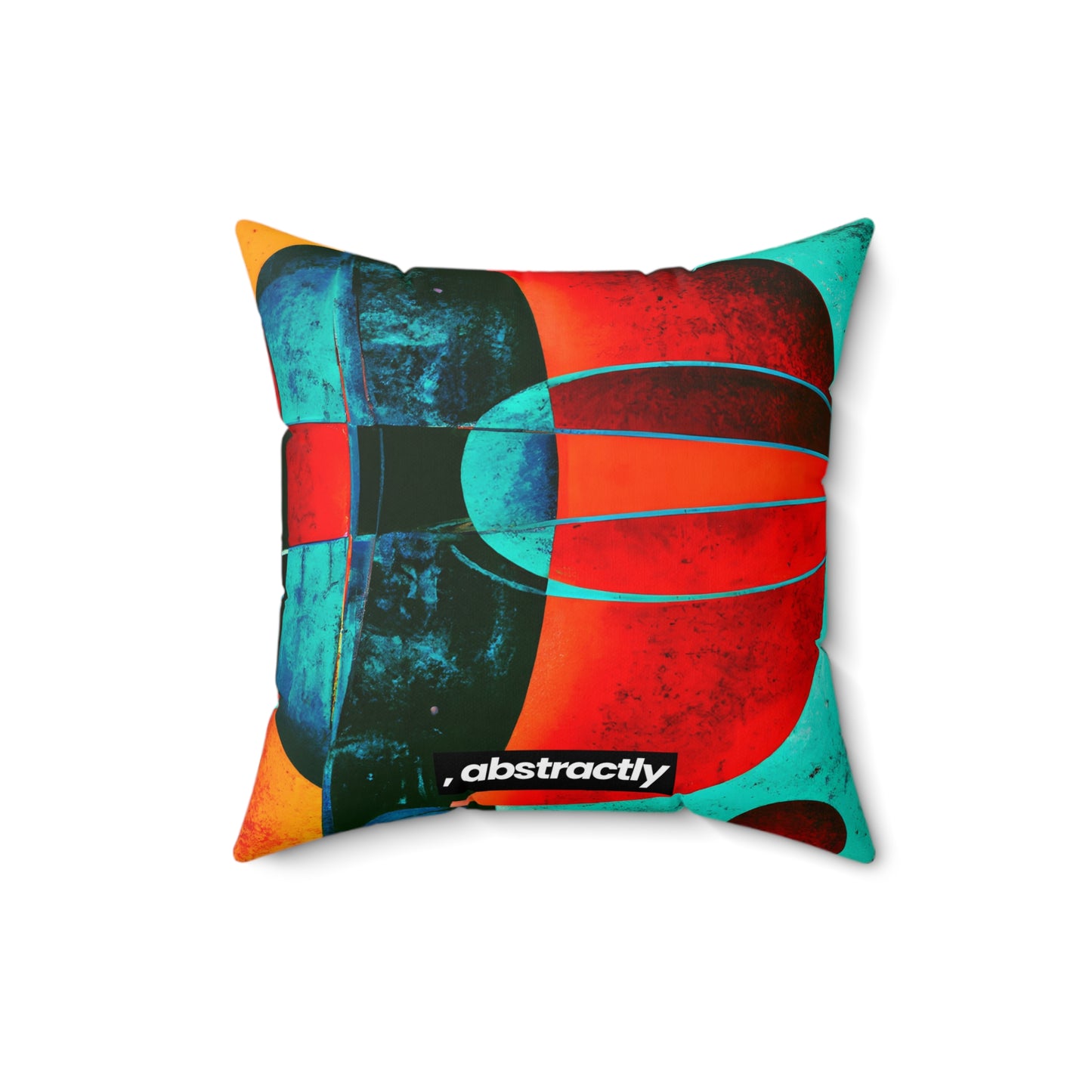 Lyle Ackerman - Normal Force, Abstractly - Faux Suede Throw Pillow