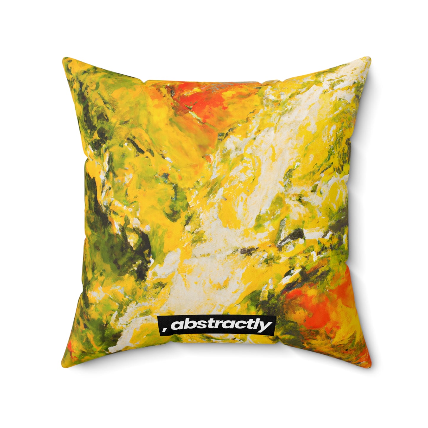 Starlight Etherium - Sulfur, Abstractly - Faux Suede Throw Pillow