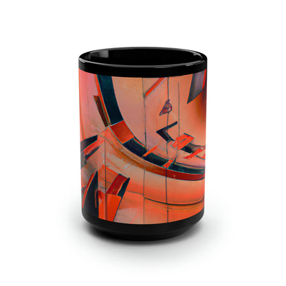 Caroline Adler - Weak Force, Abstractly - Black Ceramic Mug 15oz