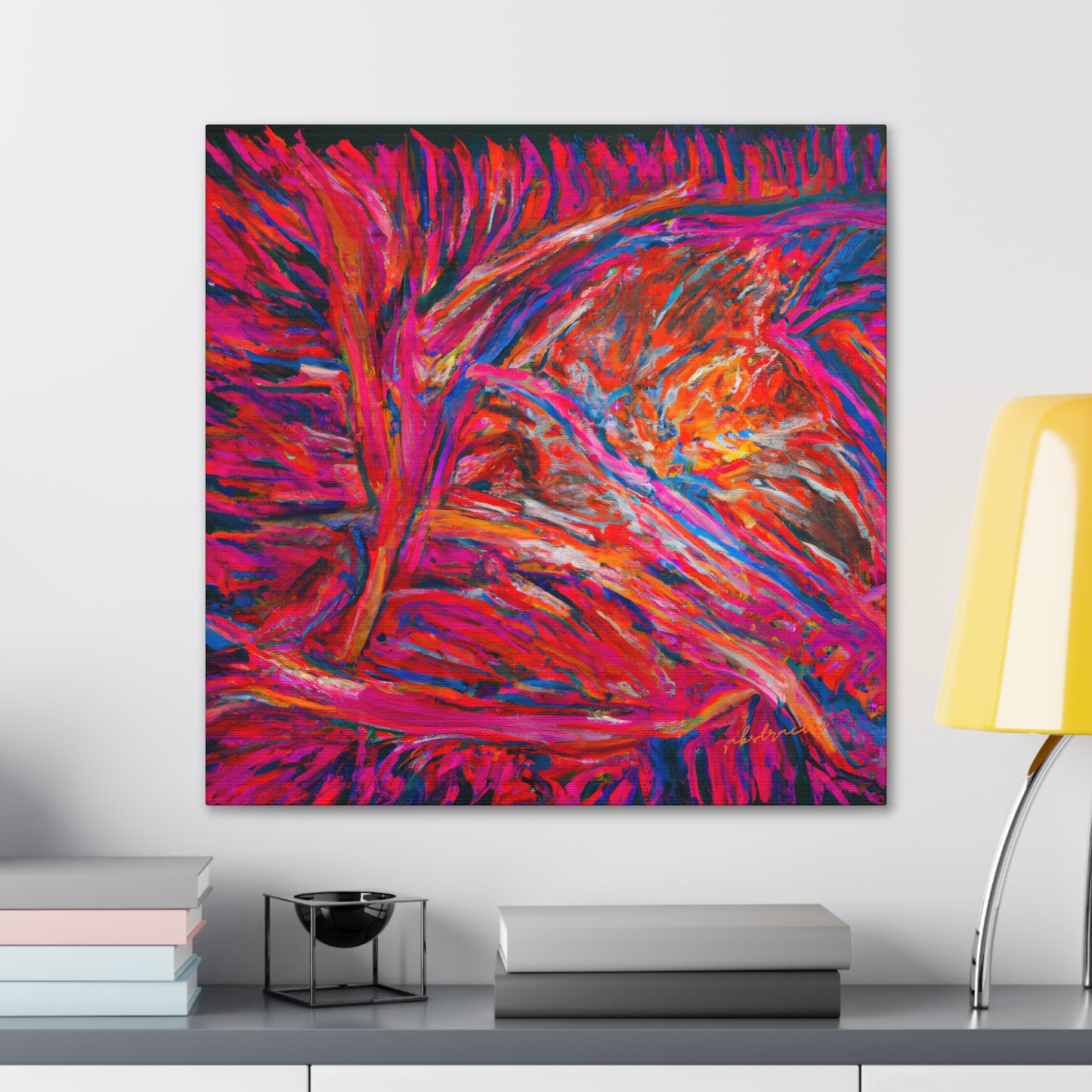 Solarian Crystal Prism - Neon, Abstractly - Canvas