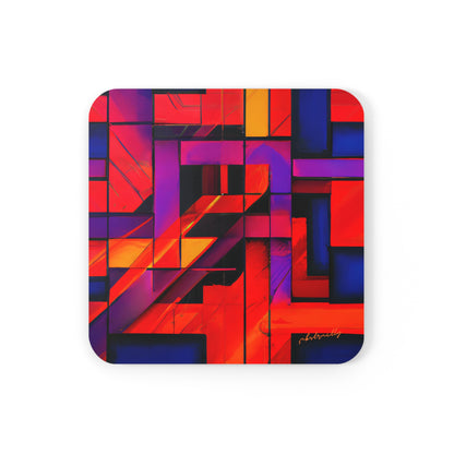 Theodore Kirchhoff - Normal Force, Abstractly - Corkwood Coaster Set of 4