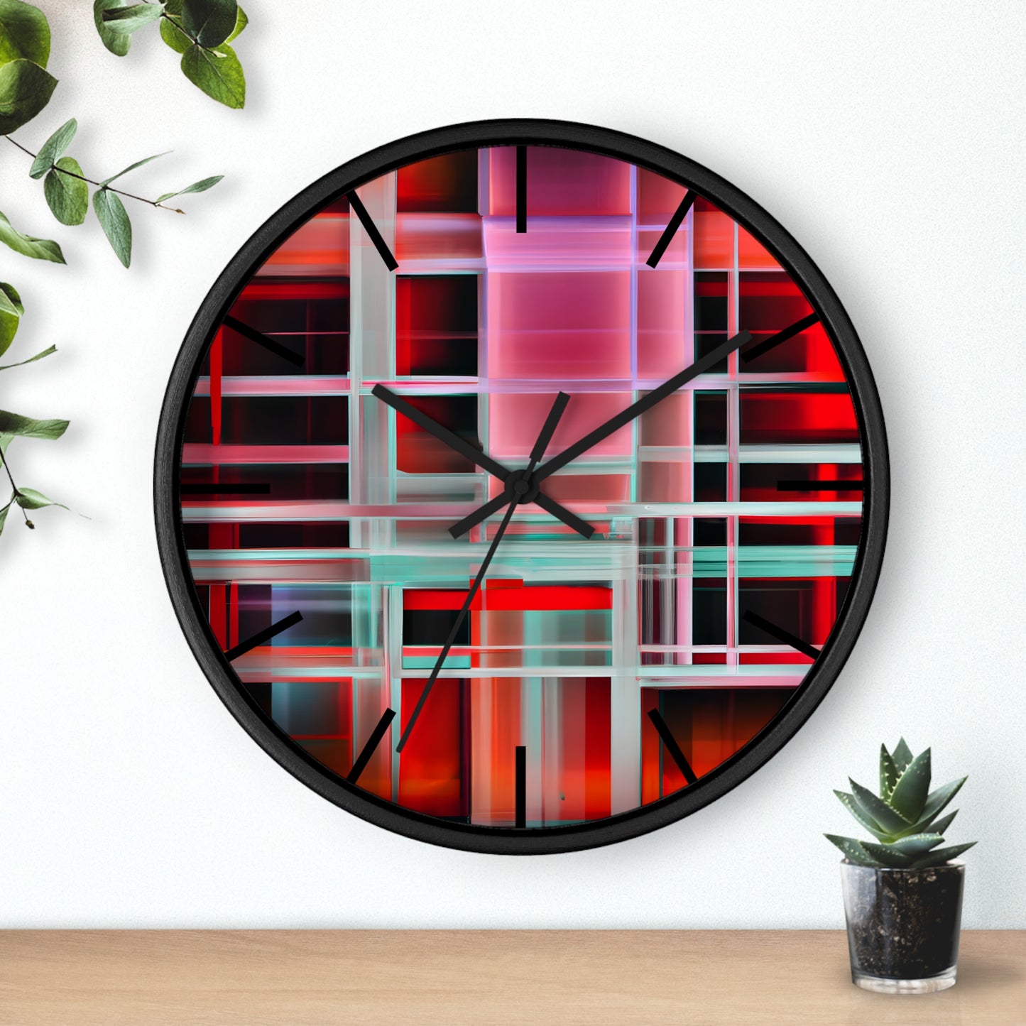 Alexandra Gunderson - Magnetic Force, Abstractly - Wall Clock