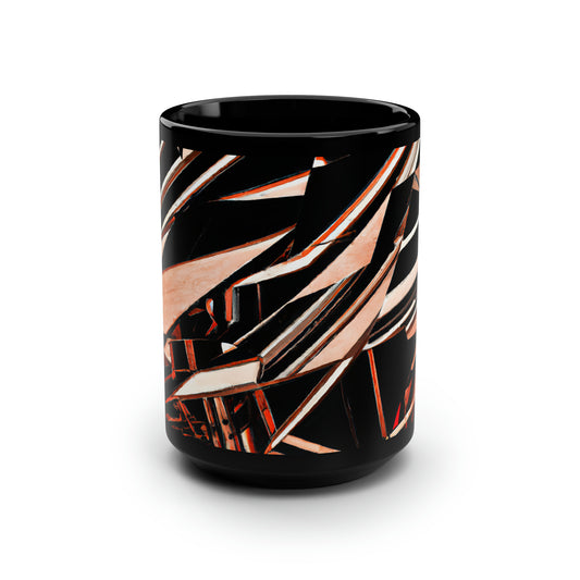 Julian Richter - Normal Force, Abstractly - Black Ceramic Mug 15oz