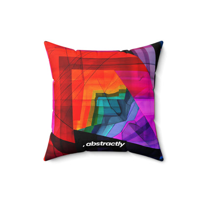 Ivan Petrovich - Tension Force, Abstractly - Faux Suede Throw Pillow