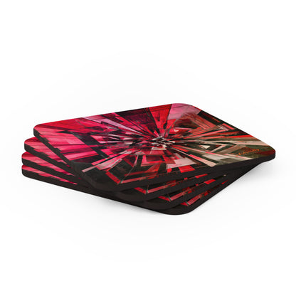 Loren Scott - Gravity Force, Abstractly - Corkwood Coaster Set of 4