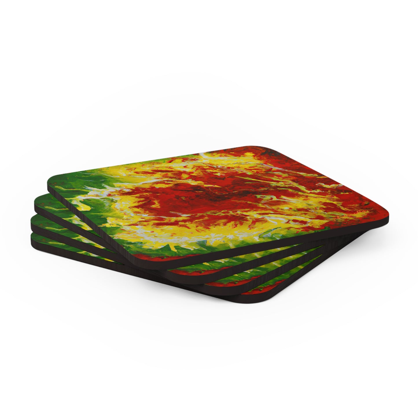 Zephyrionium Oxide - Chemistry, Abstractly - Corkwood Coaster Set of 4