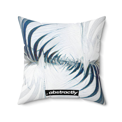 Cassandra Steller - Magnetic Force, Abstractly - Faux Suede Throw Pillow