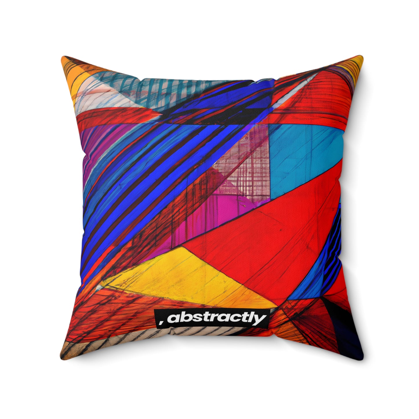 Beverly Weissman - Strong Force, Abstractly - Faux Suede Throw Pillow