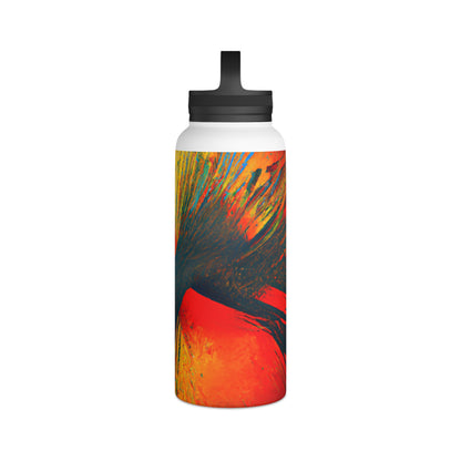 Frances Richter - Gravity Force, Abstractly - Stainless Steel Water Bottle