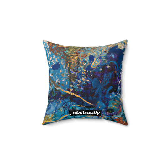 Auroflux Prismatite - Chemistry, Abstractly - Faux Suede Throw Pillow