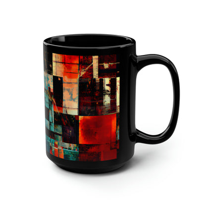 Harvey Sterling - Weak Force, Abstractly - Black Ceramic Mug 15oz