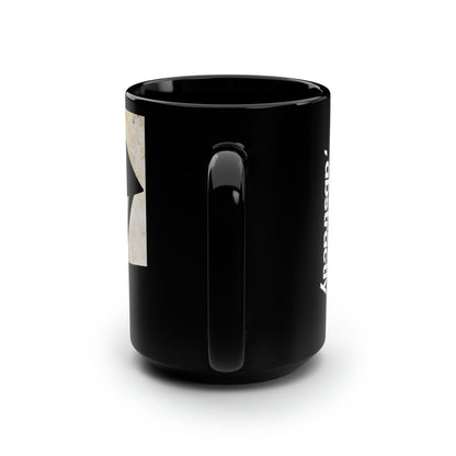 Duncan LeGrande - Tension Force, Abstractly - Black Ceramic Mug 15oz