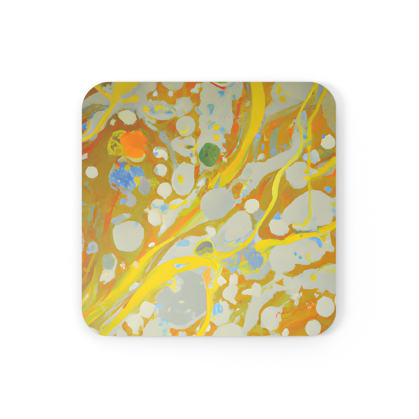 Heliofusionite - Chemistry, Abstractly - Corkwood Coaster Set of 4