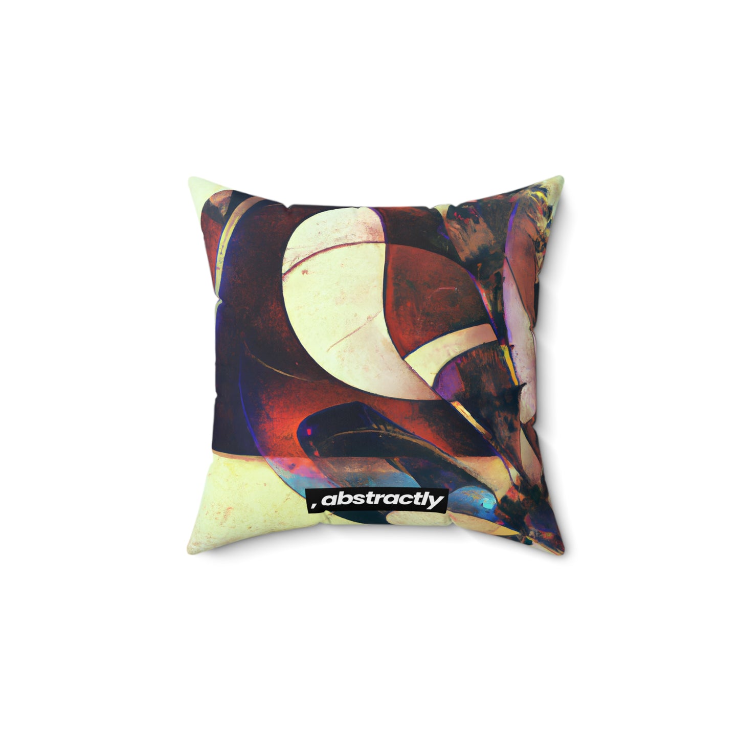 Marianne Rosenfield - Strong Force, Abstractly - Faux Suede Throw Pillow