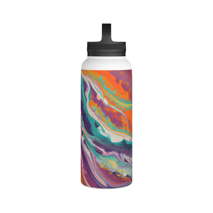 Gustavine Crystalidian - Chemistry, Abstractly - Stainless Steel Water Bottle