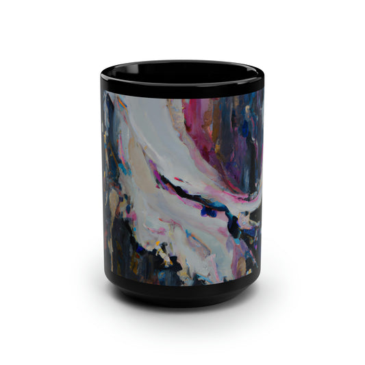 Lumina Etherium - Chemistry, Abstractly - Black Ceramic Mug 15oz