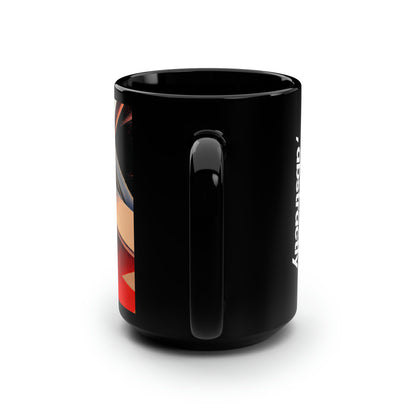 Clara Westbrook - Normal Force, Abstractly - Black Ceramic Mug 15oz