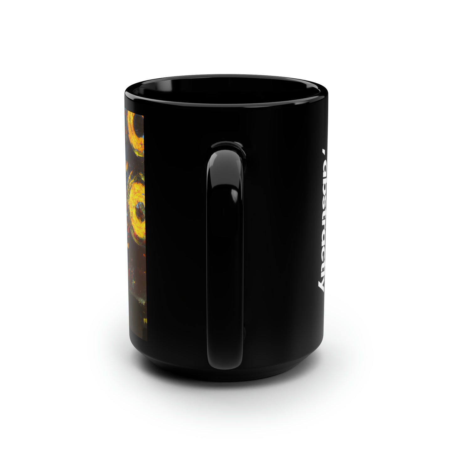 Vertex Capital - Equity, Abstractly - Black Ceramic Mug 15oz