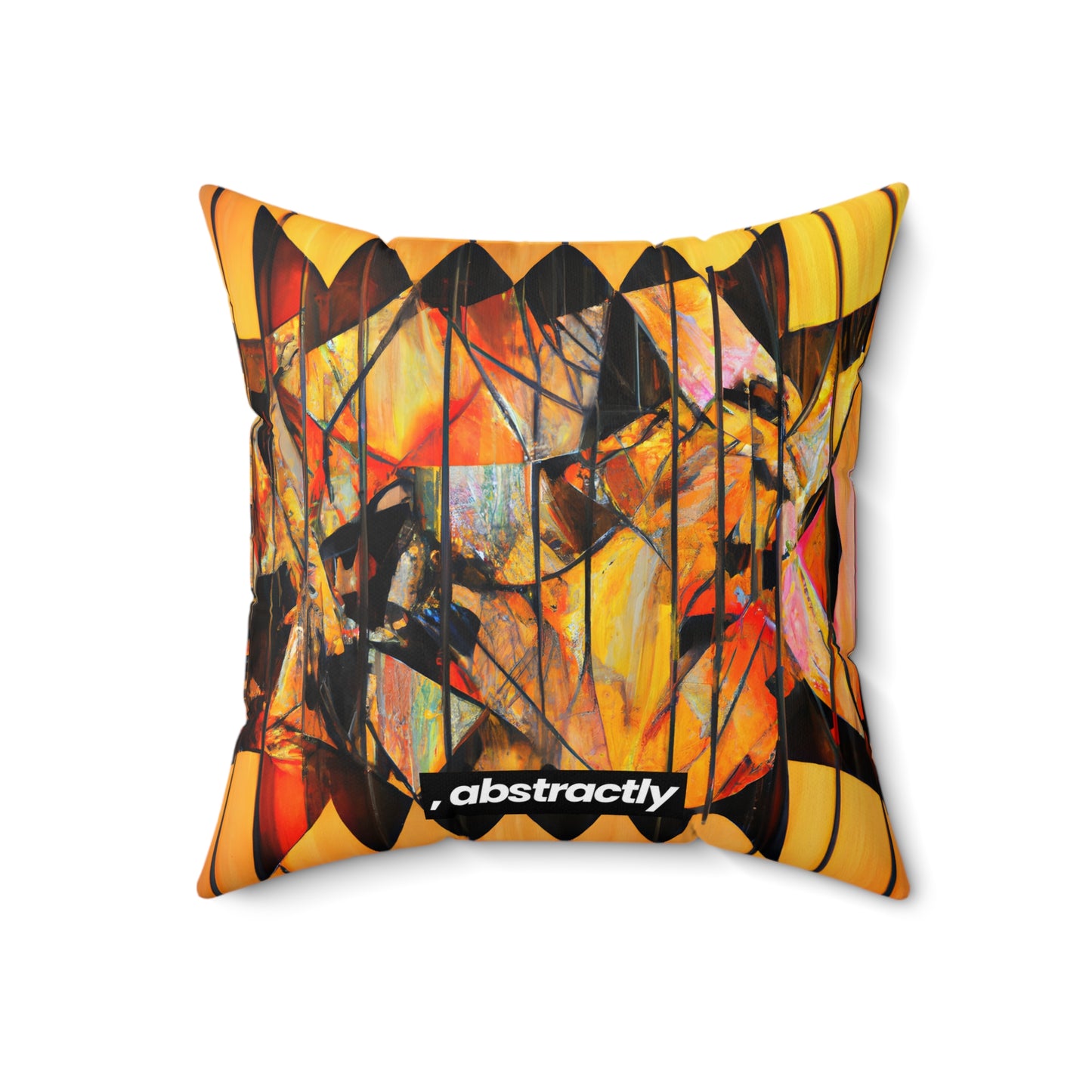 Dorothy Baxter - Magnetic Force, Abstractly - Faux Suede Throw Pillow