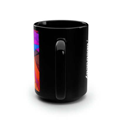 Frank Schroeder - Air Resistance Force, Abstractly - Black Ceramic Mug 15oz