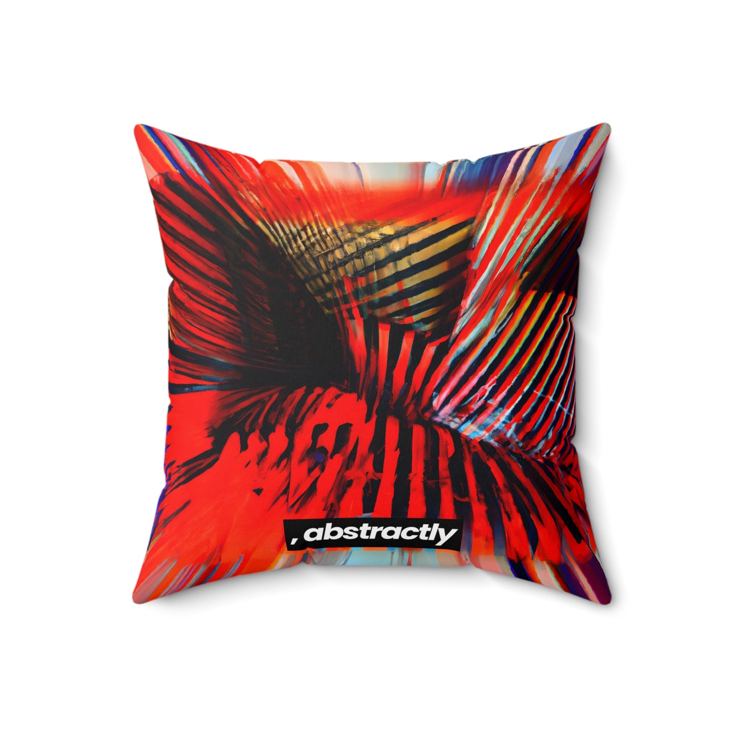 Oliver Maddox - Air Resistance Force, Abstractly - Faux Suede Throw Pillow