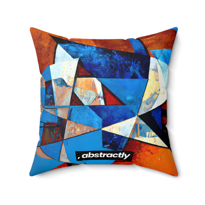 Bernard Fenton - Applied Force, Abstractly - Faux Suede Throw Pillow