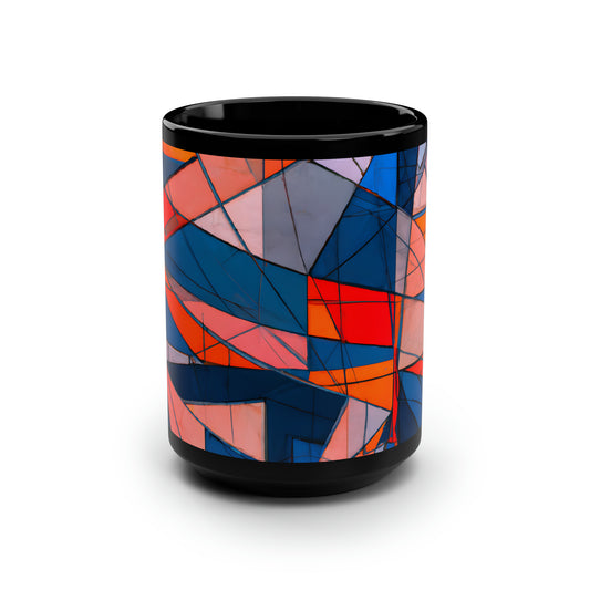 Lorraine Thatcher - Air Resistance Force, Abstractly - Black Ceramic Mug 15oz