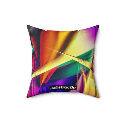 Margaret Sinclair - Electromagnetic Force, Abstractly - Faux Suede Throw Pillow