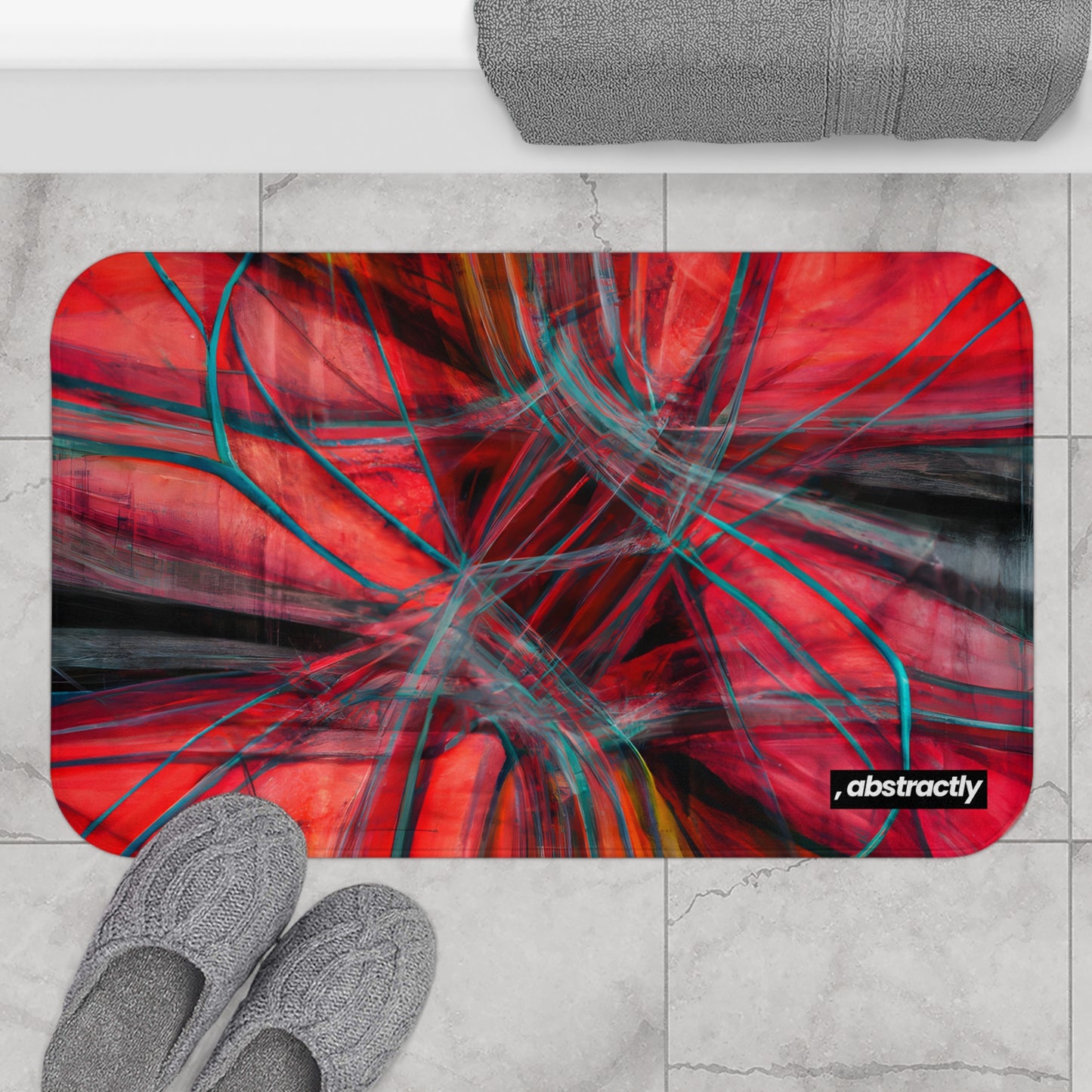 Lois Strauss - Electromagnetic Force, Abstractly - Bath Mat