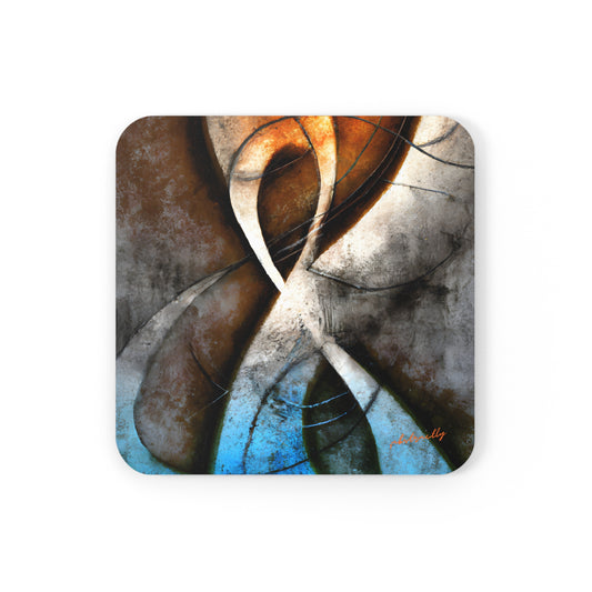 Theodore Calhoun - Spring Force, Abstractly - Corkwood Coaster Set of 4