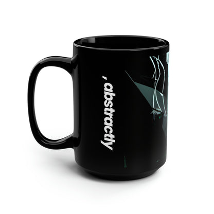 Peak Trust - Accrual, Abstractly - Black Ceramic Mug 15oz