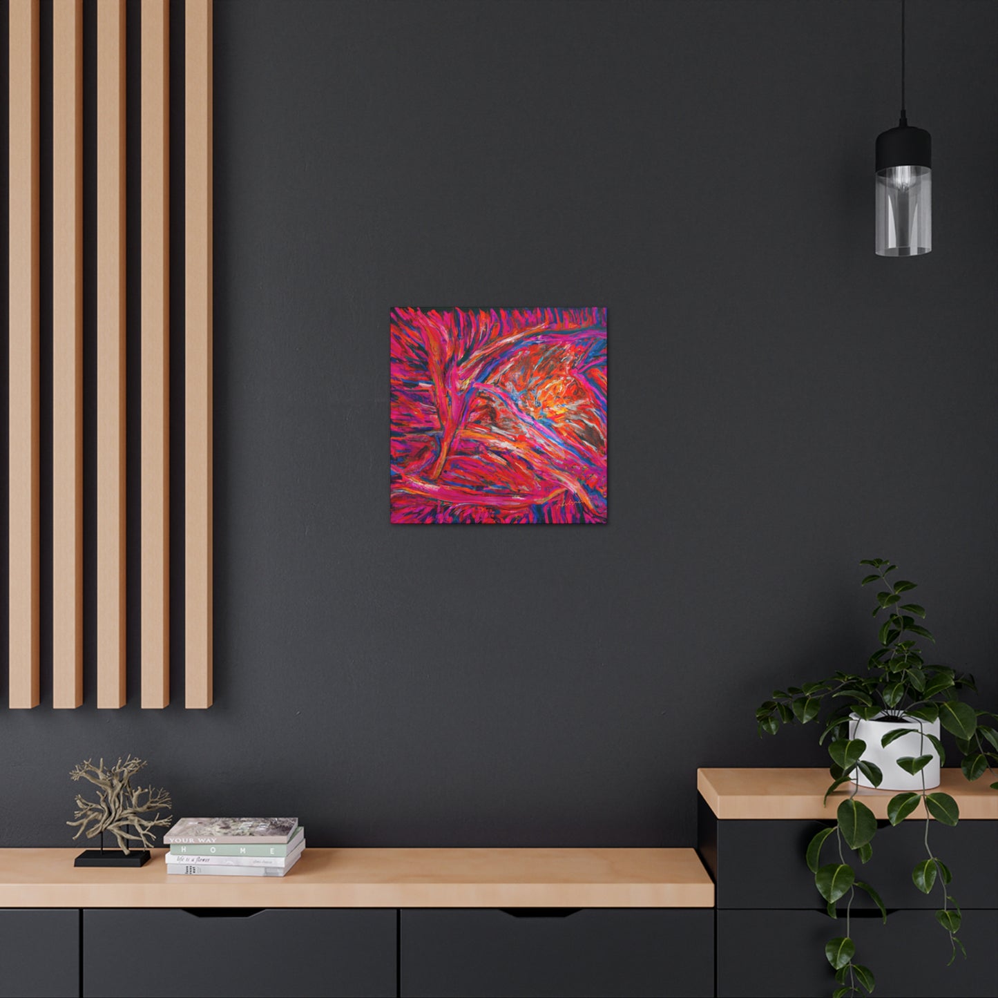 Solarian Crystal Prism - Neon, Abstractly - Canvas