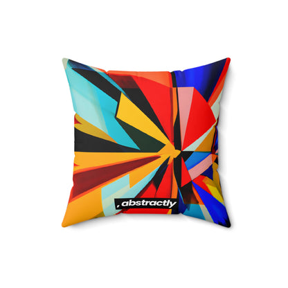 Oliver Lancaster - Electric Force, Abstractly - Faux Suede Throw Pillow