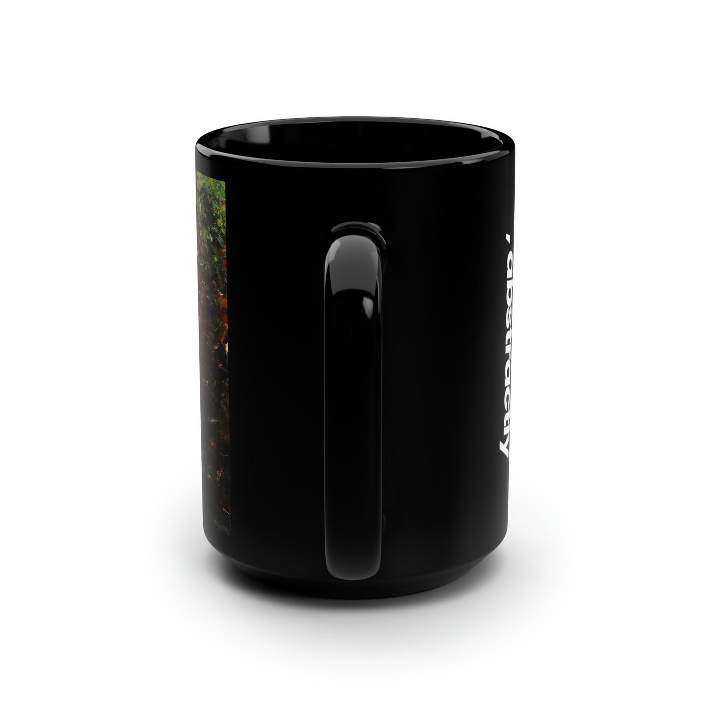 Plutonian Starstone - Chemistry, Abstractly - Black Ceramic Mug 15oz