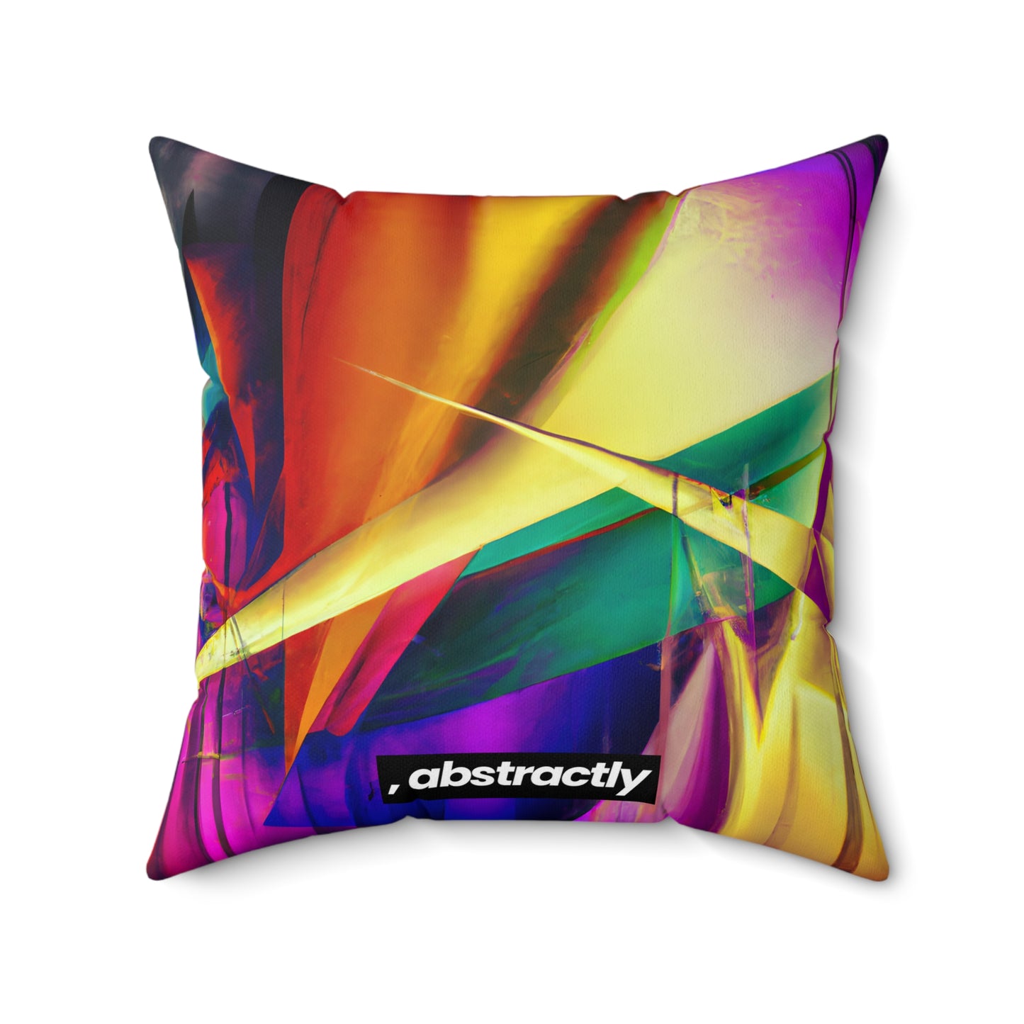 Margaret Sinclair - Electromagnetic Force, Abstractly - Faux Suede Throw Pillow