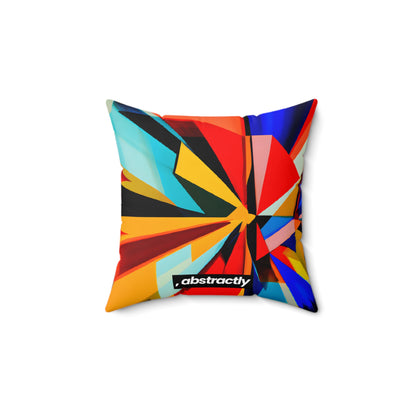 Oliver Lancaster - Electric Force, Abstractly - Faux Suede Throw Pillow